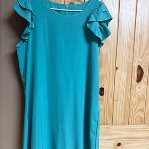 Ruffle Sleeve Women's Dress